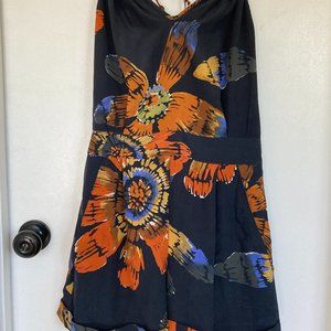Haven 100% Silk Floral Print Romper